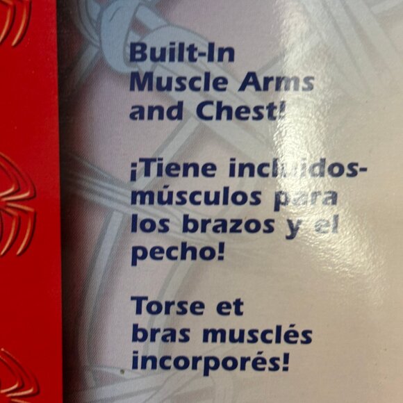 Spiderman Deluxe Muscle Chest Costume NOS  2003 NWT - Picture 11 of 16